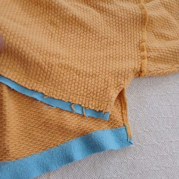 out from under ♡ cropped felt & waffle knit long sleeve top - Picture 6 of 12